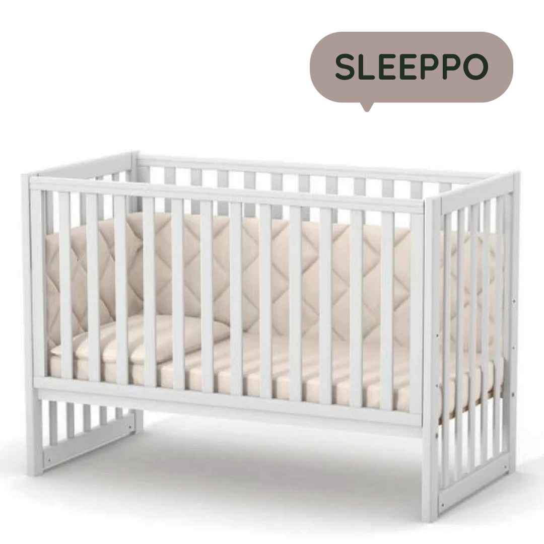 Dětská postýlka Sleeppo Gekko Kids 120x60. Bílá